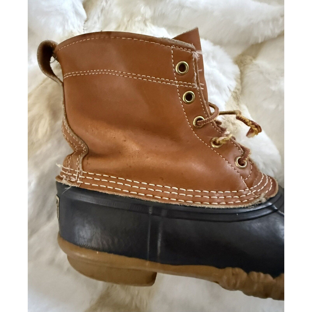Vtg LL Bean Maine Women’s 8 L Hunting Snow Rain Duck Boots 6” Made In USA - Picture 10 of 13